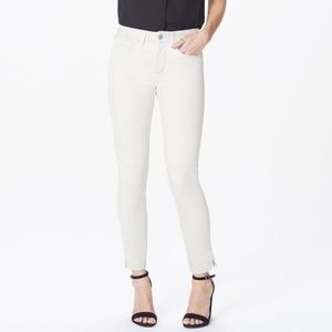 NYDJ Feather AMI Skinny Ankle Jeans w/ Slit Clean